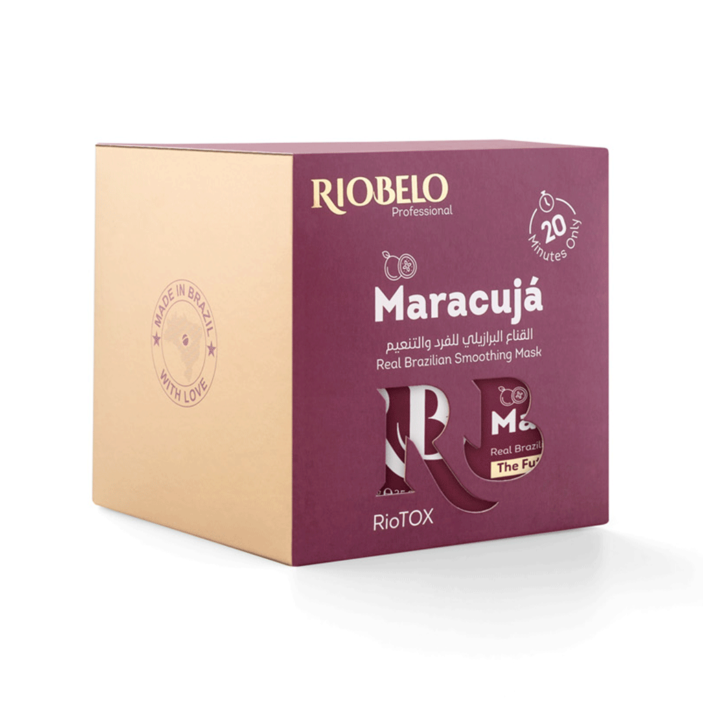 

Hair Botox - RioTox Professional Real Brazilian Smoothing Mask by RIOBELO - Maracuja FOR Normal and Curly Hair - 1KG