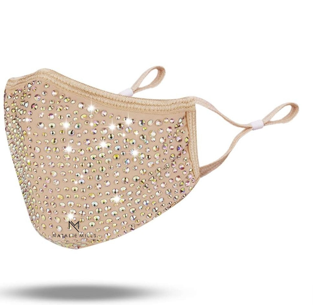 Natalie Mills sequin face mask