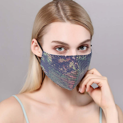 Misty Purple Iridescent Sequin Mask – Natalie Mills