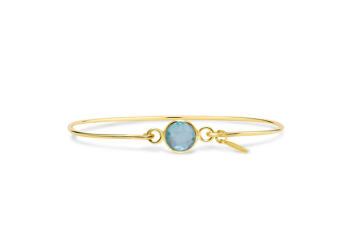 Signature Skinny Bracelet Aqua Quartz – Stia Jewelry