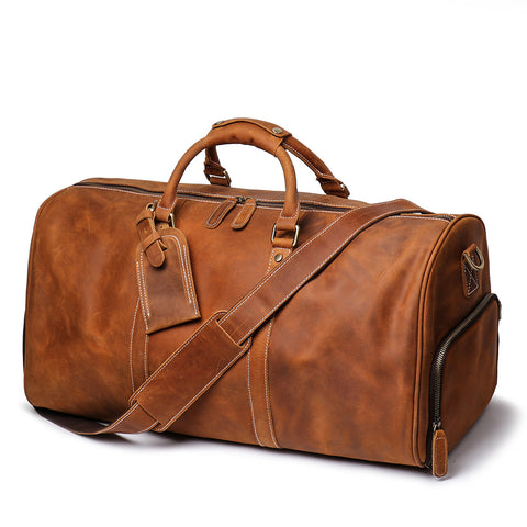 Douglas Genuine Leather Travel Duffle Bag – Yauoso