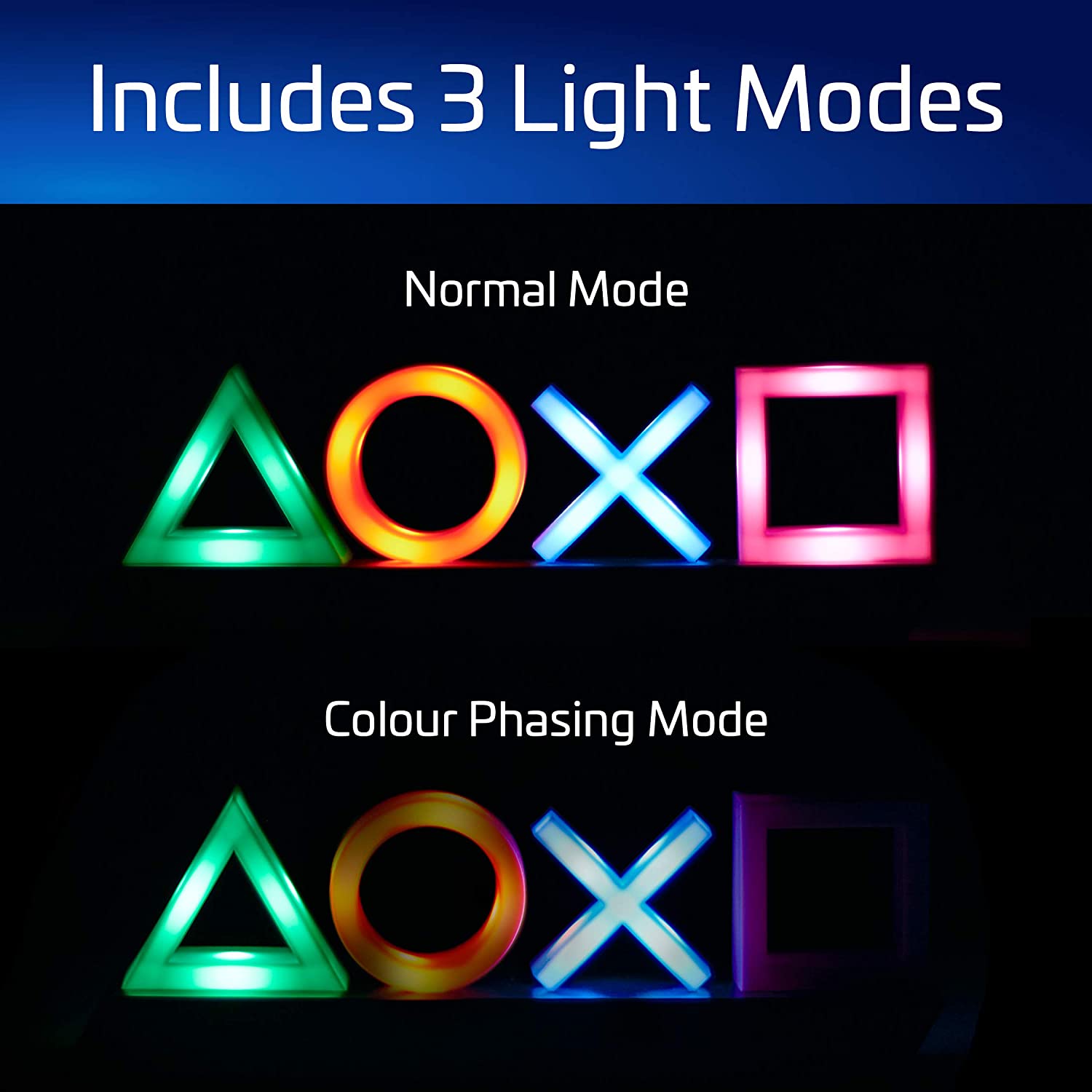 Deko PlayStation Gaming Lampe - Playstation Icons Light