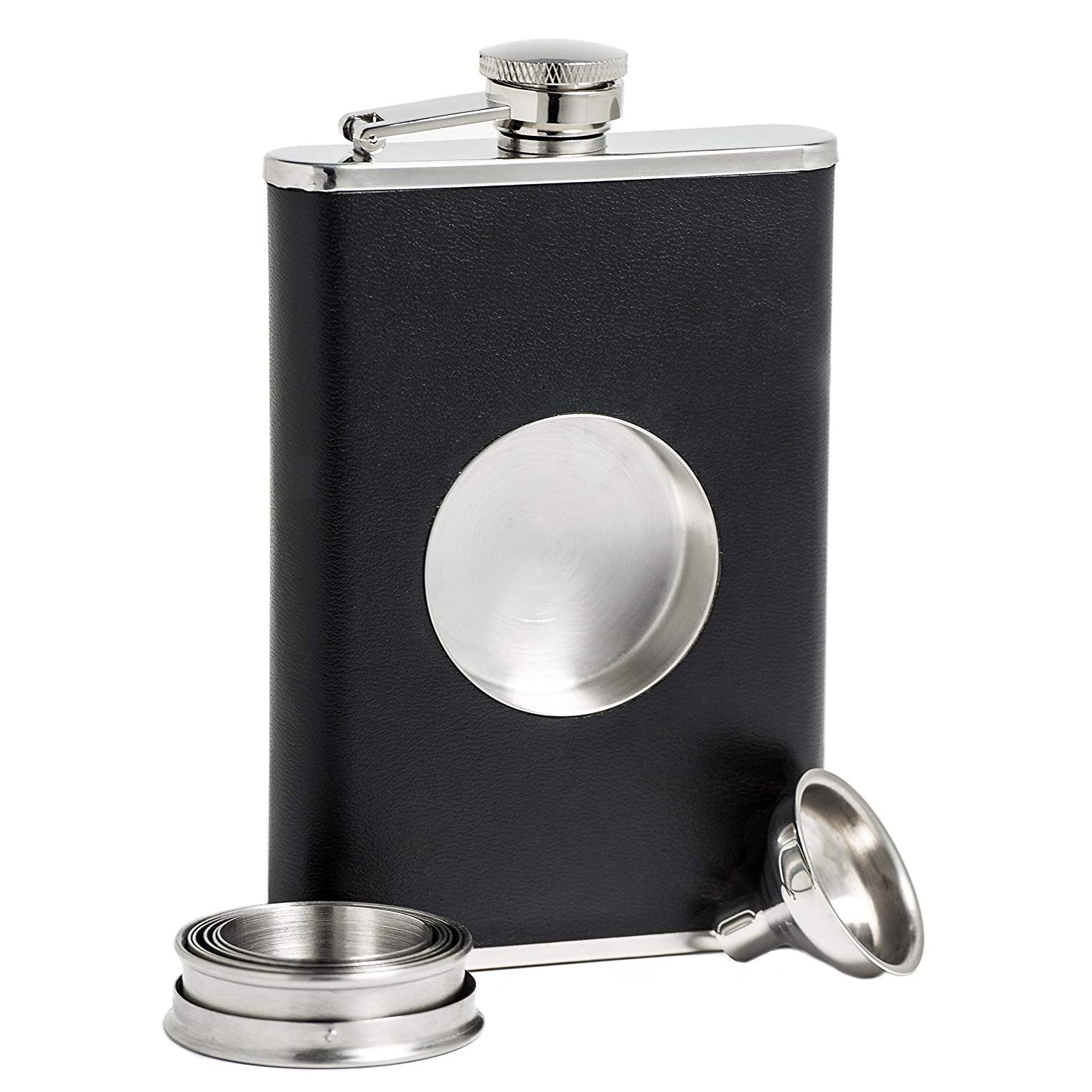 CDL. GLASS BOTTLE HIP FLASK 200ML (CS/12)