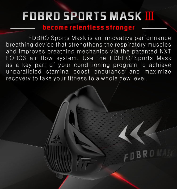 Sparthos High Altitude Mask - Simulate High Altitudes - for Gym, Cardio,  Fitness, Running, Endurance and HIIT Training [16 Breathing Levels]