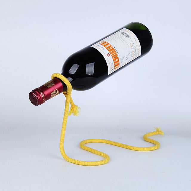 magic lasso rope wine bottle holder