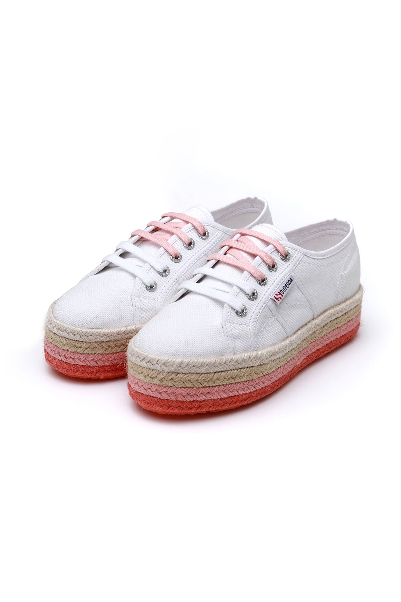 white espadrille trainers