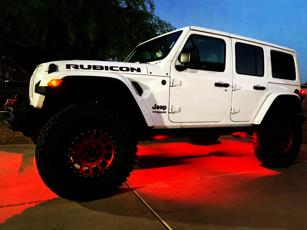 RGB LED Rock lights 8 pod kit under glow – OffroadLEDbars