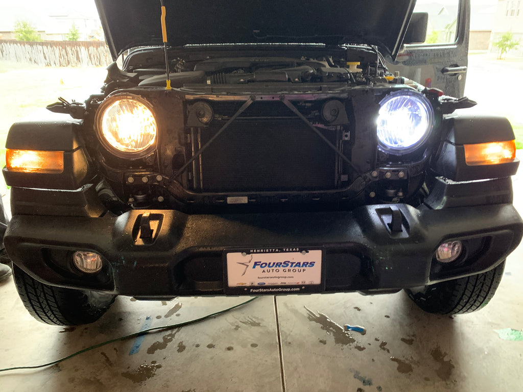 2007 through 2020 Jeep Wrangler Gladiator LED Headlights (High/Low, Fo –  OffroadLEDbars