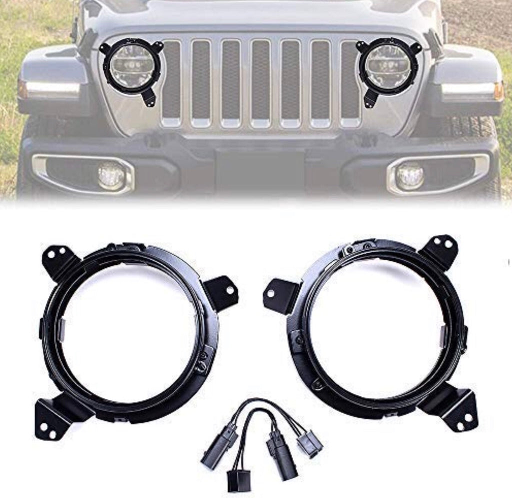 Jeep JL Wrangler Headlight adaptor to use 7 inch lights – OffroadLEDbars