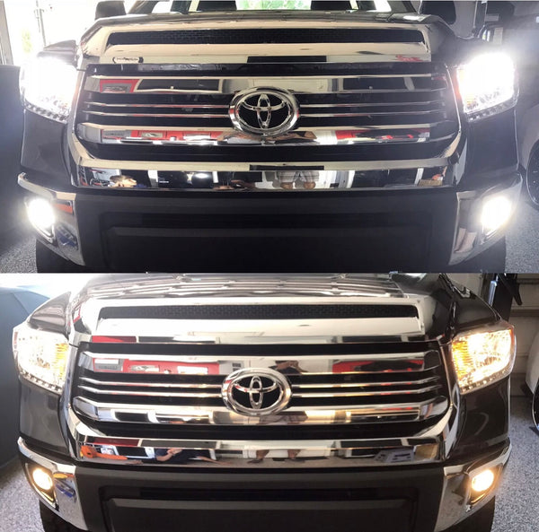 2015 2016 2017 2018 2019 Toyota Tundra LED Headlights (High/Low, Fog