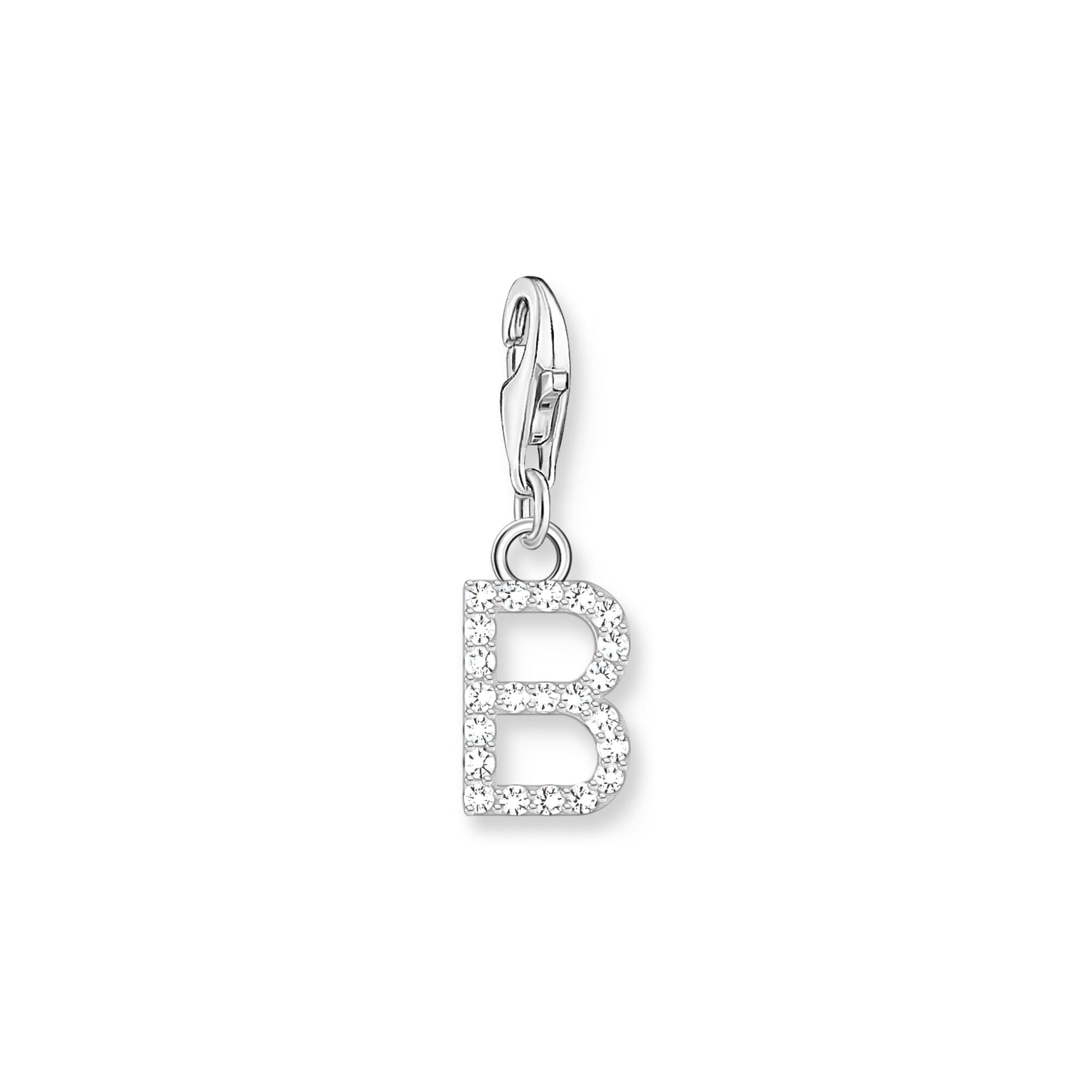 charm pendant letter b silver sterling silver default title thomas sabo