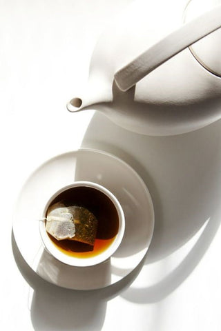 Tea cup and pot