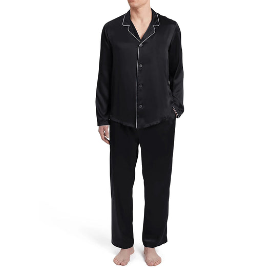 Mens Silky Satin Pajama Set –