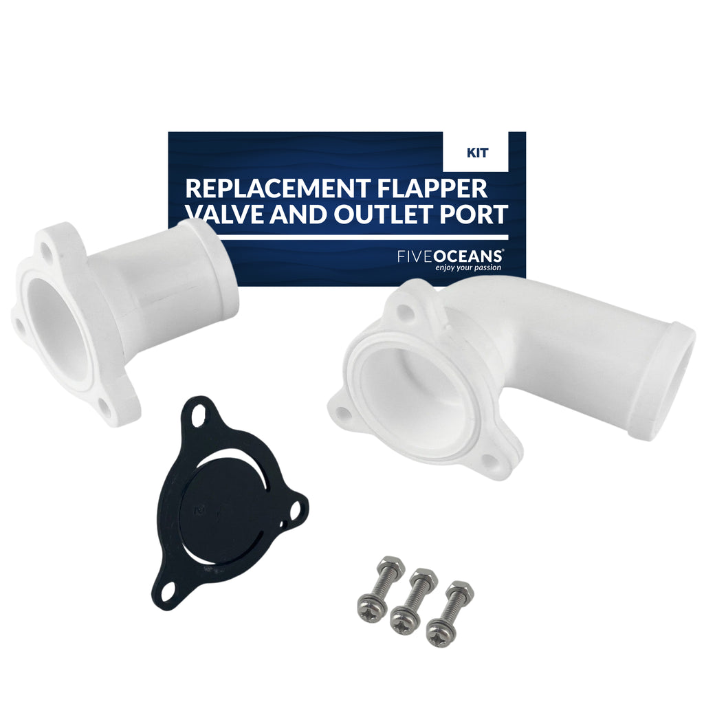 Flapper Valve And Base Port Kit For Tmc Electric Toilet Base Et 35 F Five Oceans