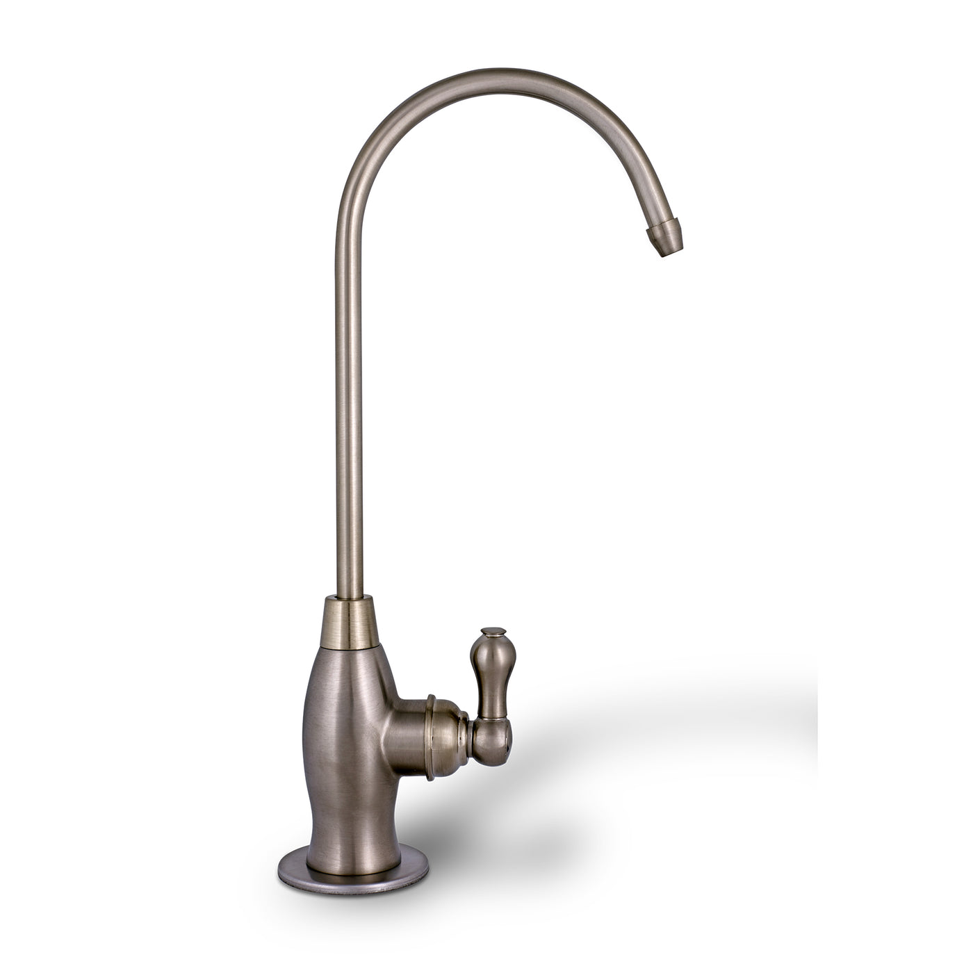 Brushed Nickel Gooseneck High Spout Drinking Water Faucet Ronaqua