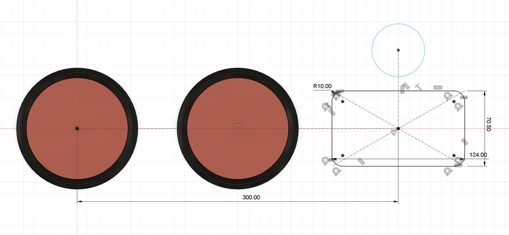 initial CAD model layout