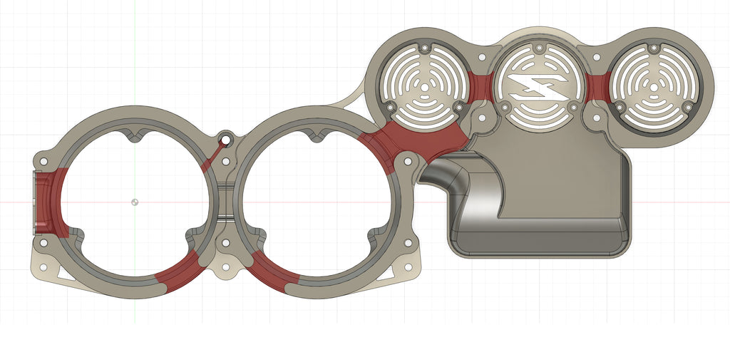 wiring pass-throughs from the gauge cluster bodies