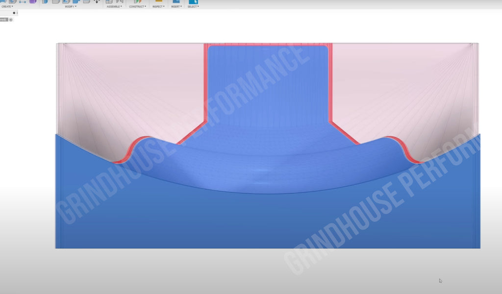 highlighted air gaps in the dies