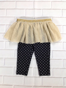 Baby Essentials black & gold Pants