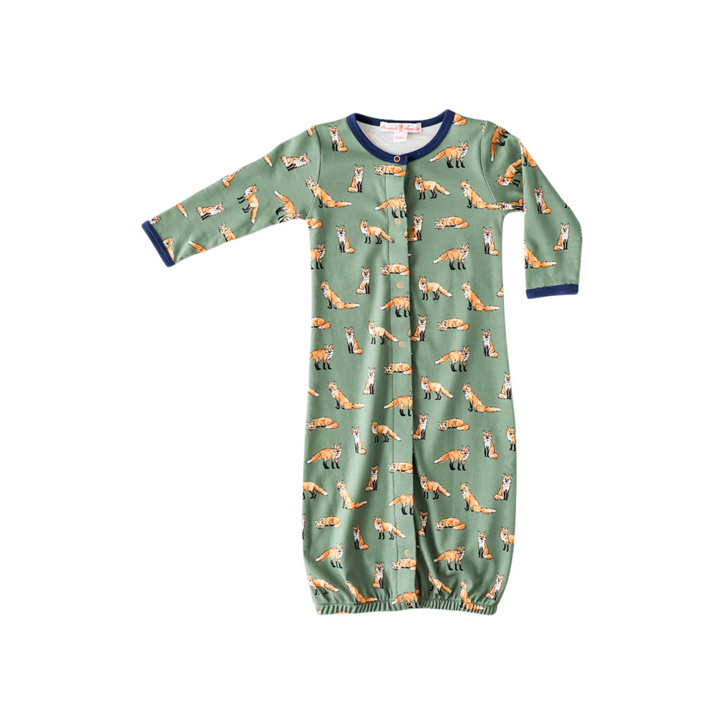 Baby green fox coverall –