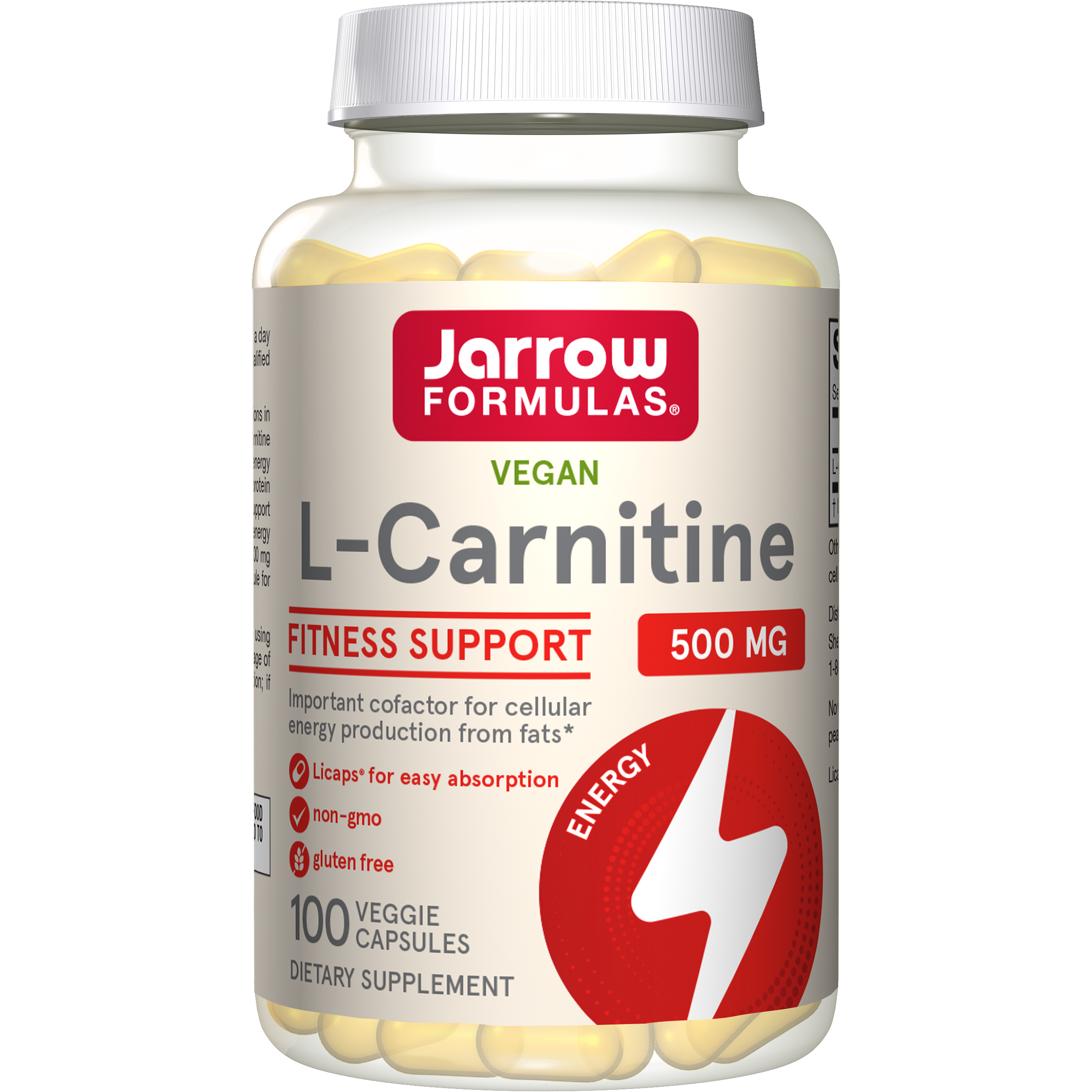 L-Carnitine - 500mg Veggie Licaps