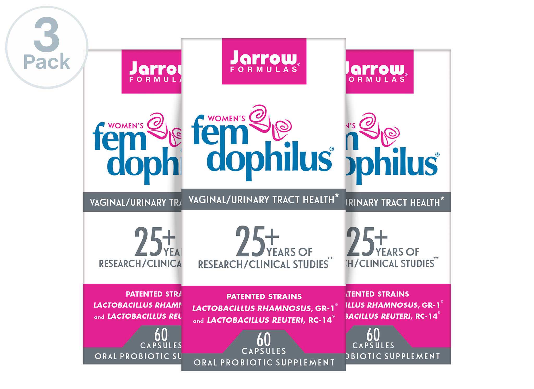 Jarrow Formulas Fem Dophilus 5 Billion Organisms 180 Veggie Caps