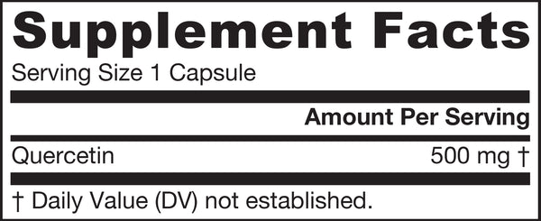 Quercetin Supplement Facts