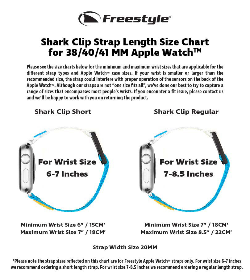 Watch Size Guide - Freestyle USA