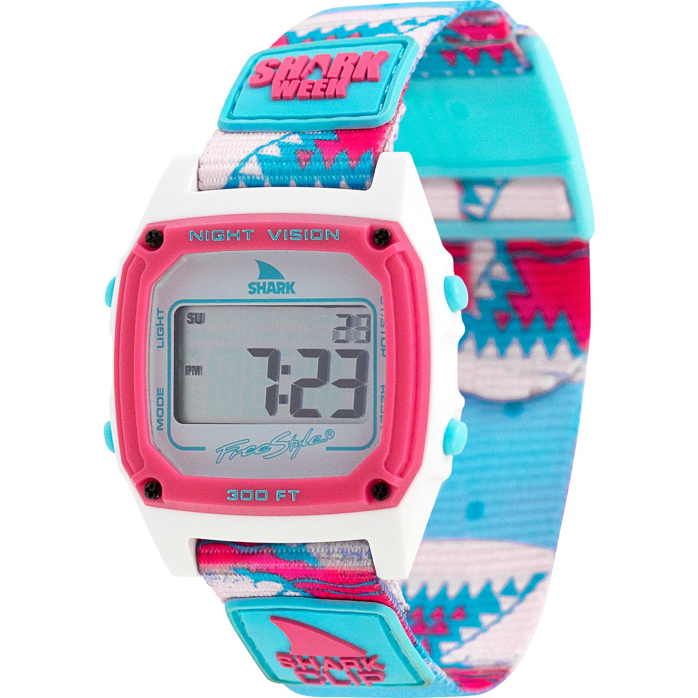 Freestyle Watches Shark Classic Clip Shark Week Pink Teeth Unisex Watch