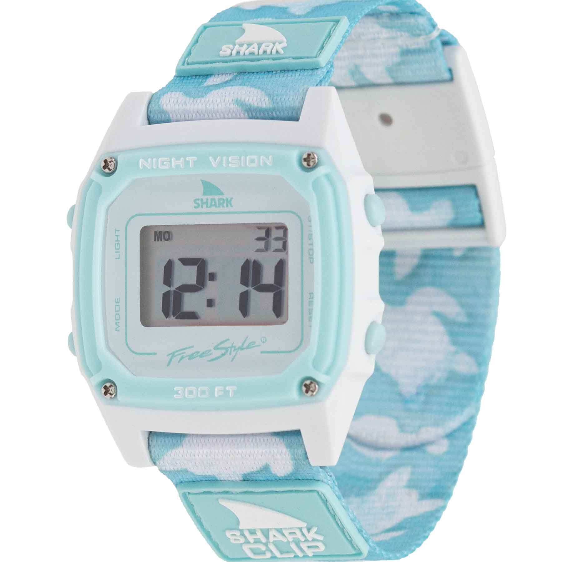 SHARK CLASSIC CLIP TRIPPY TURTLE AQUA - Freestyle USA product image