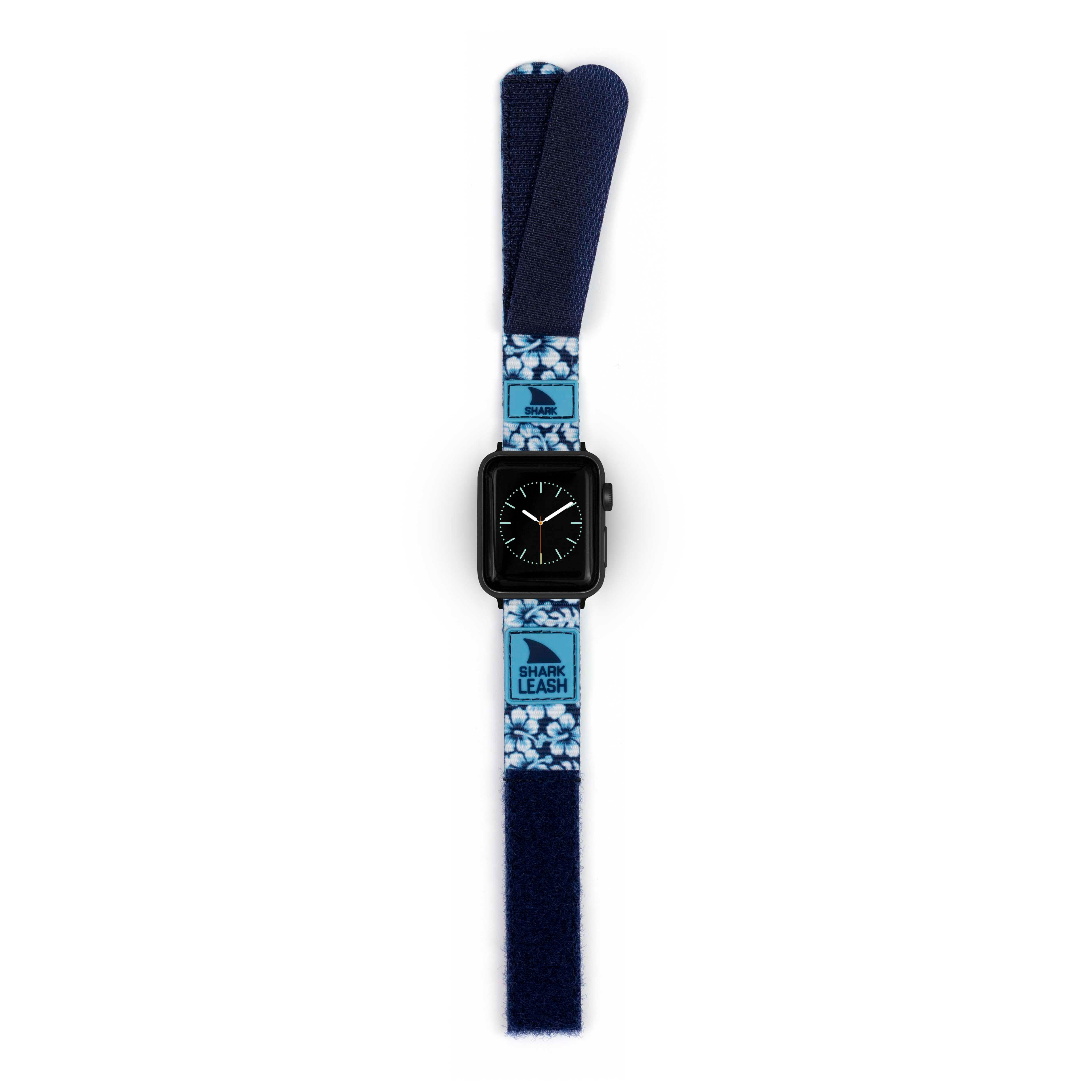 (Blue Butterfly) Patterned Leather Wristband Strap for Apple Watch Series  4/3/2/1 gen,Replacement for iWatch 38mm / 40mm Bands