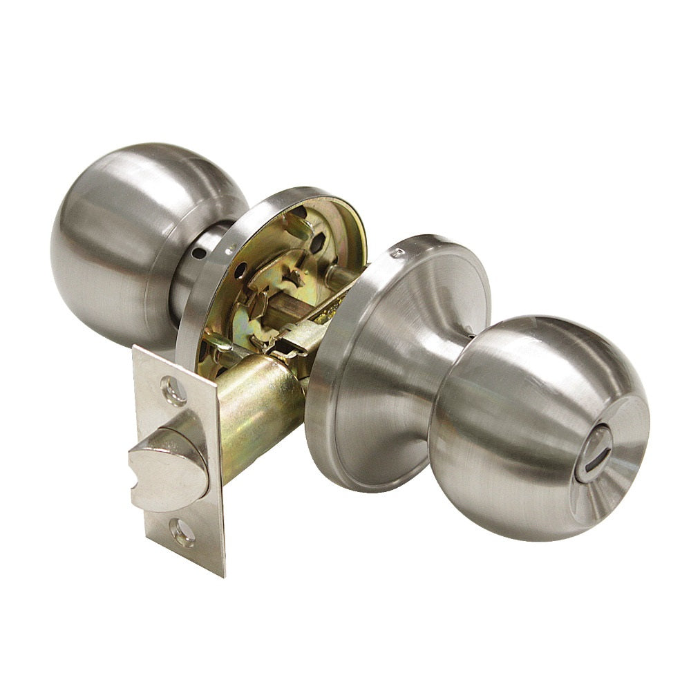 Privacy Door Knob Set Cylindrical Privacy Bathroom Door Handle Knob Set Interior Door Handle With Integrated Lock Perfect For Bathrooms Doors