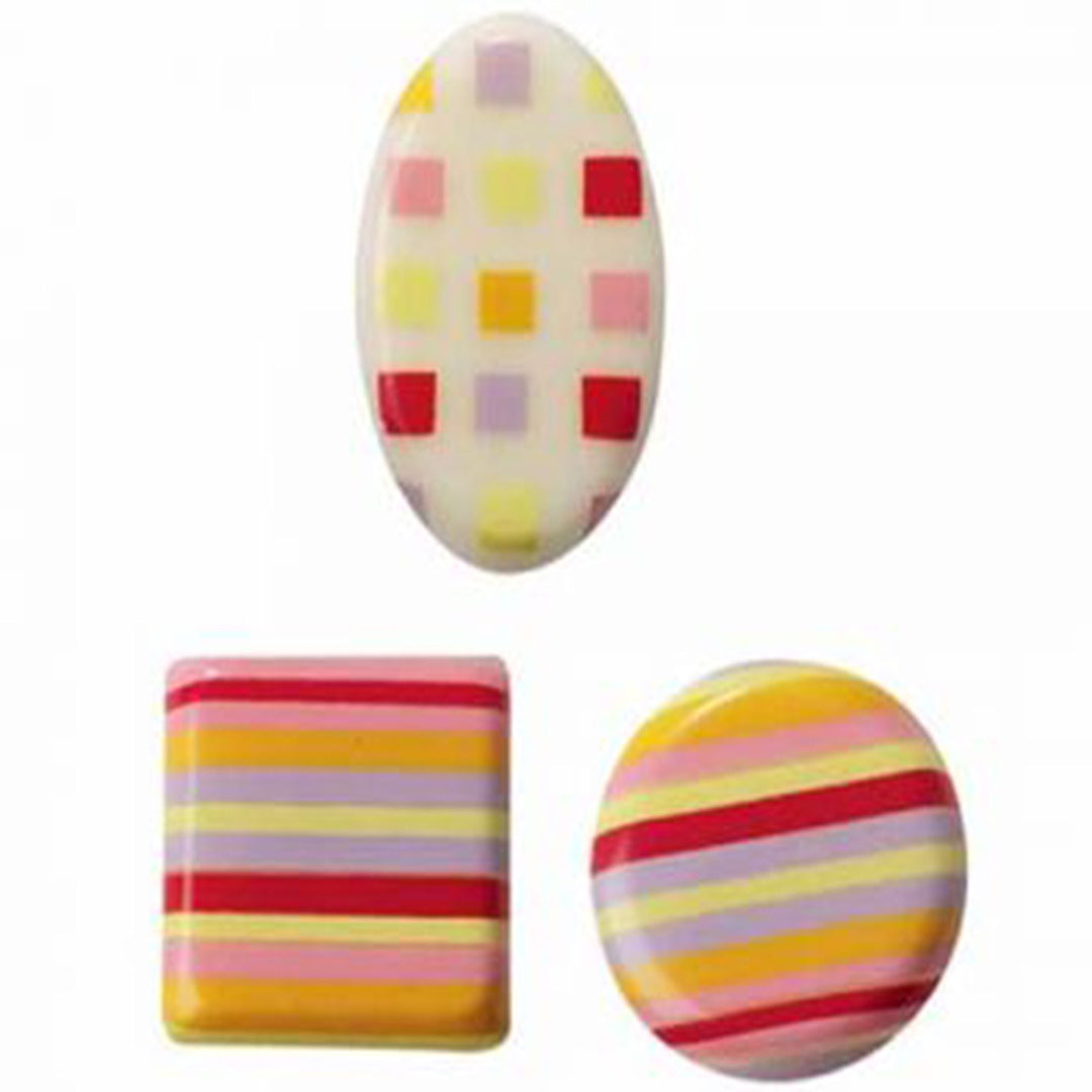Oval-Square-Round White Chocolate Decoration (CB276) Papagino Oval-Square-Round White Chocolate Decoration (CB276)