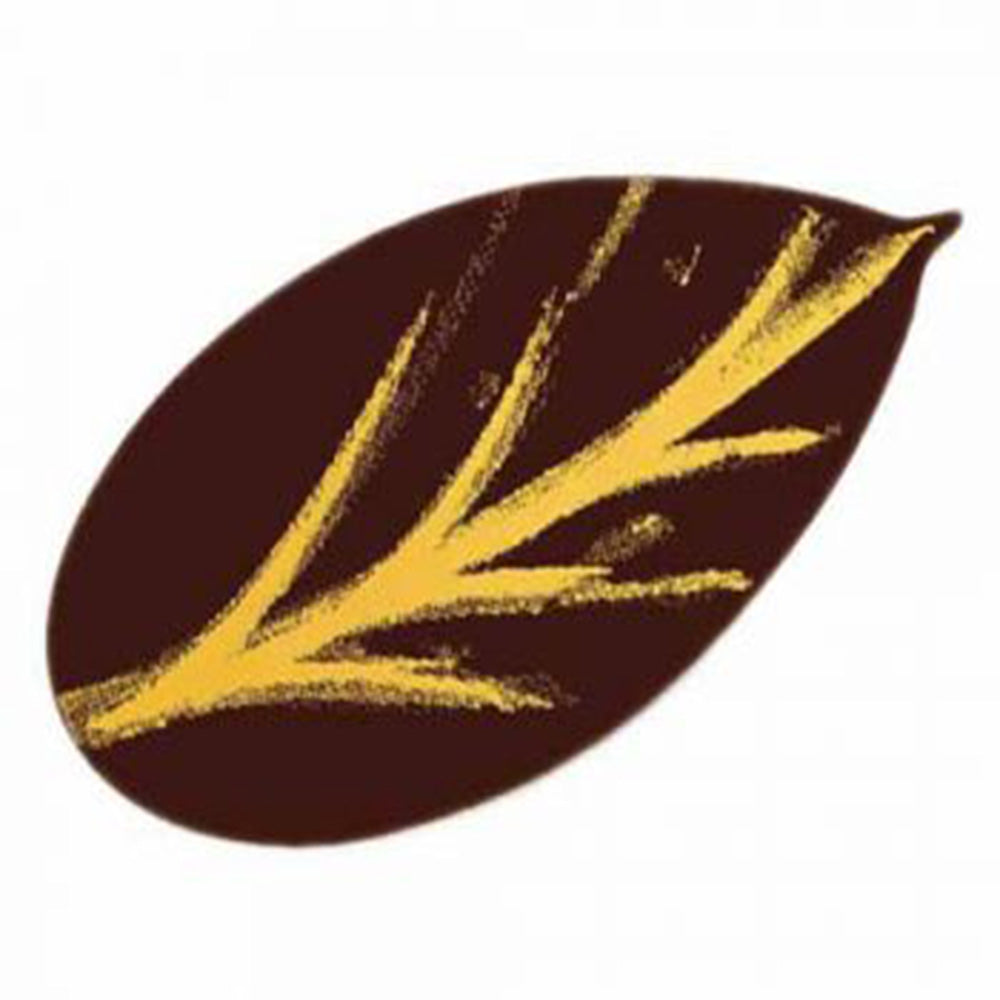 Standard Yellow Leaf Dark Chocolate Decoration (FE9) Papagino Standard Yellow Leaf Dark Chocolate Decoration (FE9)