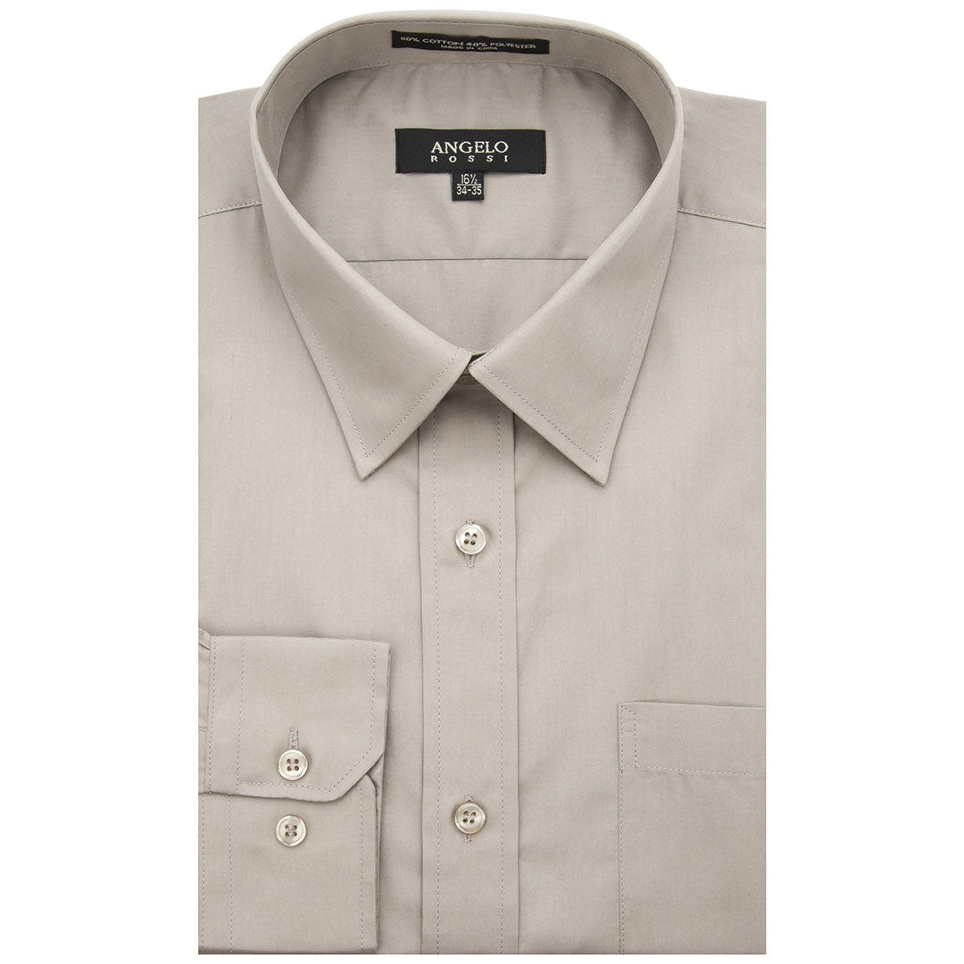 Angelo Rossi Fit Dress Shirt Tan– MDZ