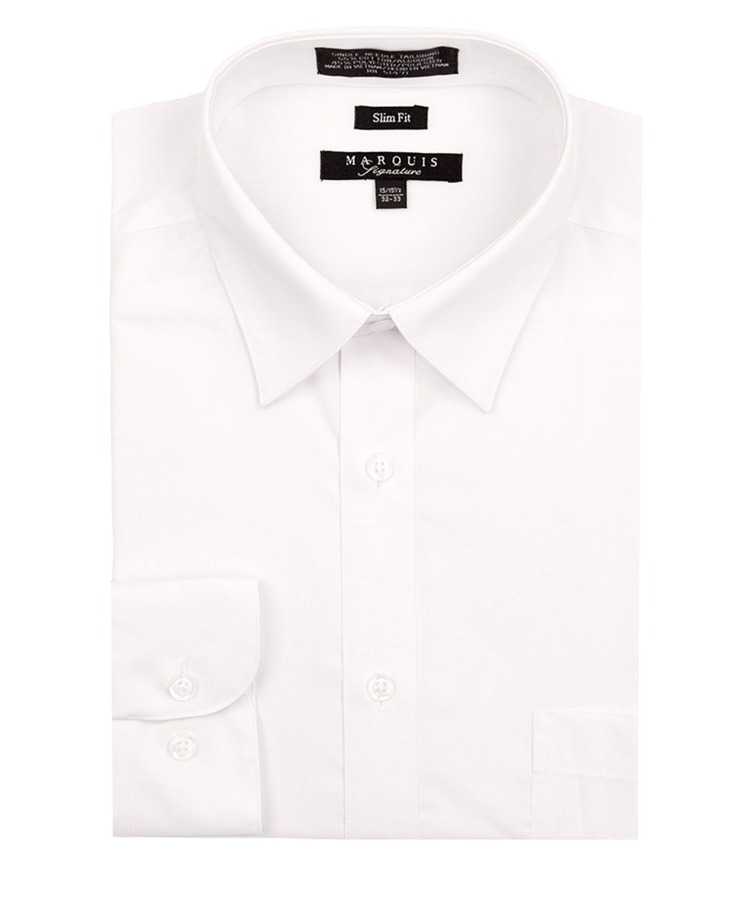 Marquis Slim Fit Dress Shirt - White– MDZ Menswear