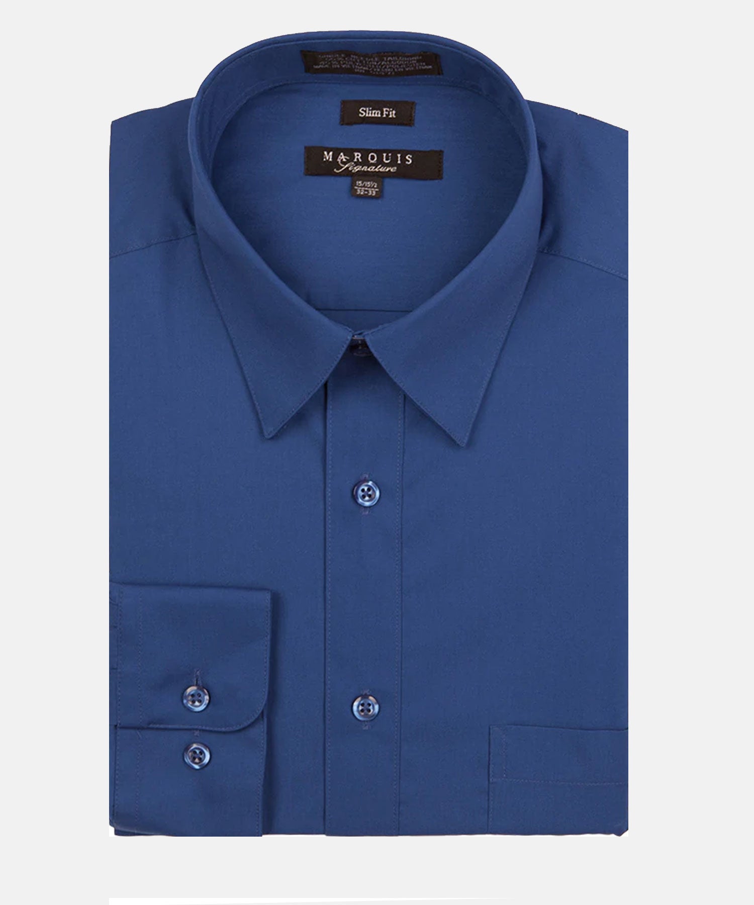 Marquis Slim Fit Dress Shirt - Royal Blue– MDZ Menswear