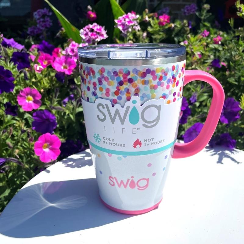 Swig Life + SCOUT 22oz Tall Travel Mug with Handle and Lid, Cup Holder  Friendly, Dishwasher Safe, Stainless Steel, Triple Insulated Coffee Mug  Tumbler (Scoutlander) 