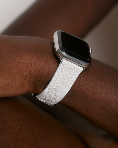 Galuchat Stingray White Apple Watch Band