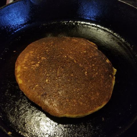 beautifully cooked buckwheat pancake