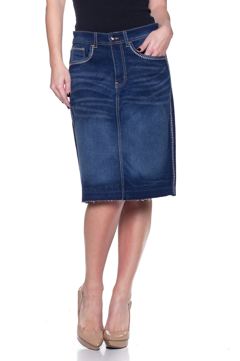 The Avelyn Denim Skirt – DyCee D's Boutique