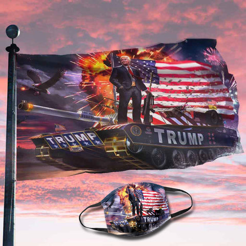 Donald Trump Rare Tank Flag (NEW BUNDLE)