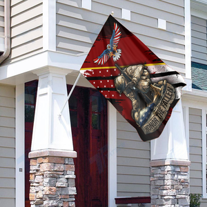 Honor The Fallen - Veterans House Flag - Red (RTL)