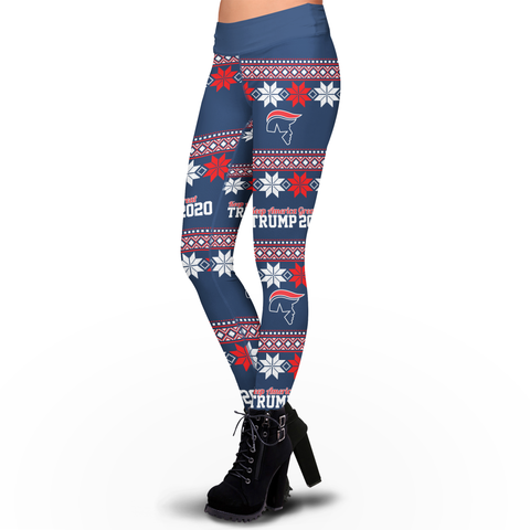 Trump 2020 KAG Snow Flakes Leggings