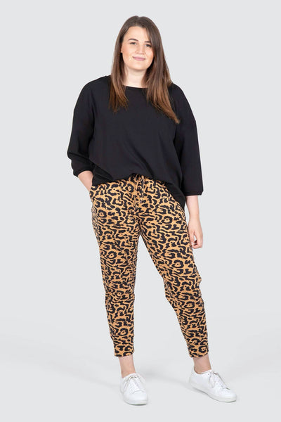 animal print jogger