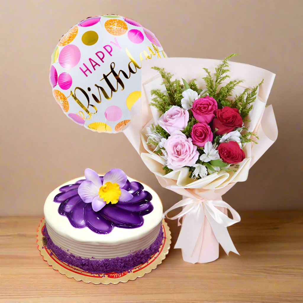 La Vie En Rose Ube Cake Bundle Flower Chimp Philippines Reviews On Judge Me