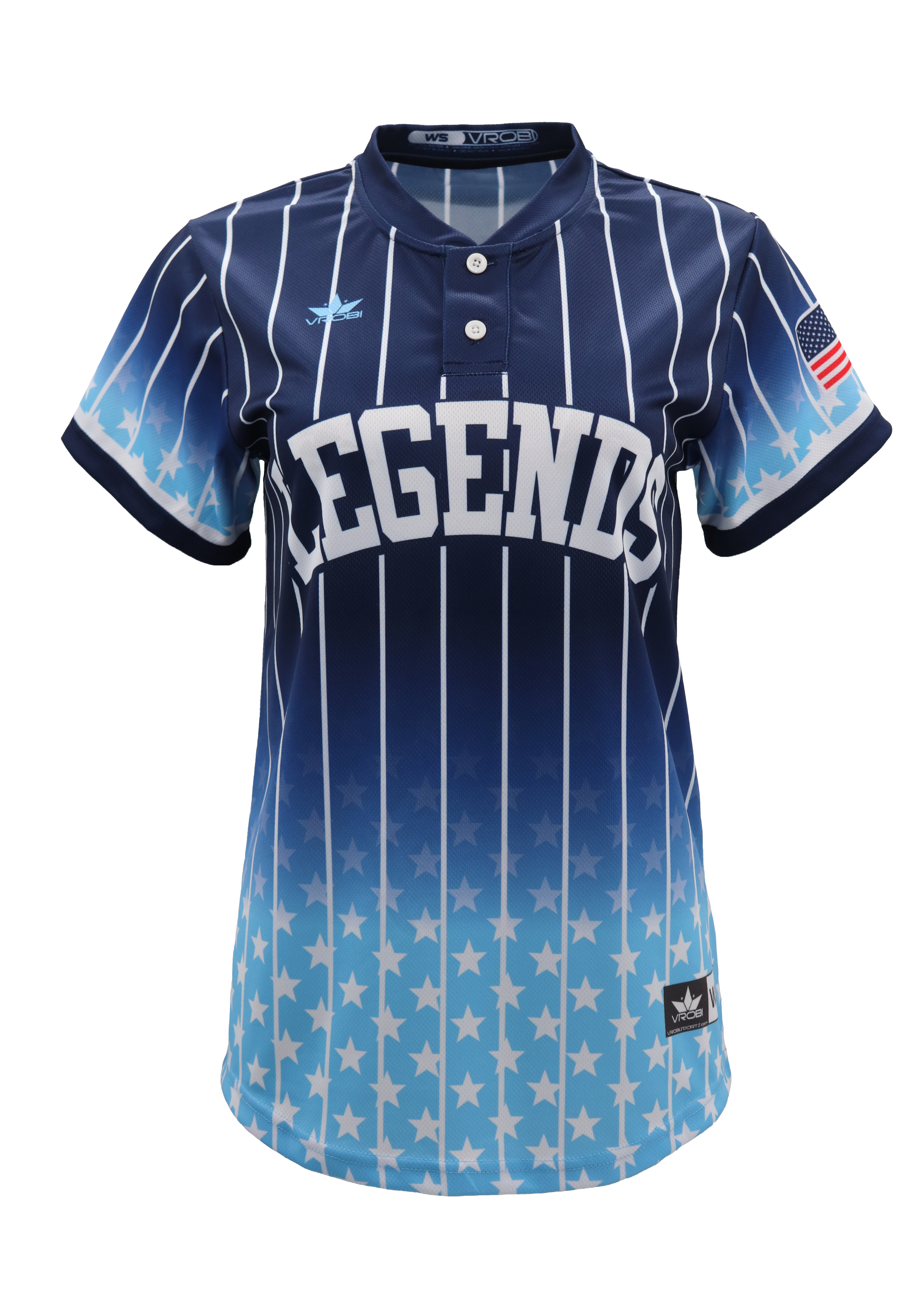 Fastpitch Softball Custom Full Dye Sublimated Two Button Jersey