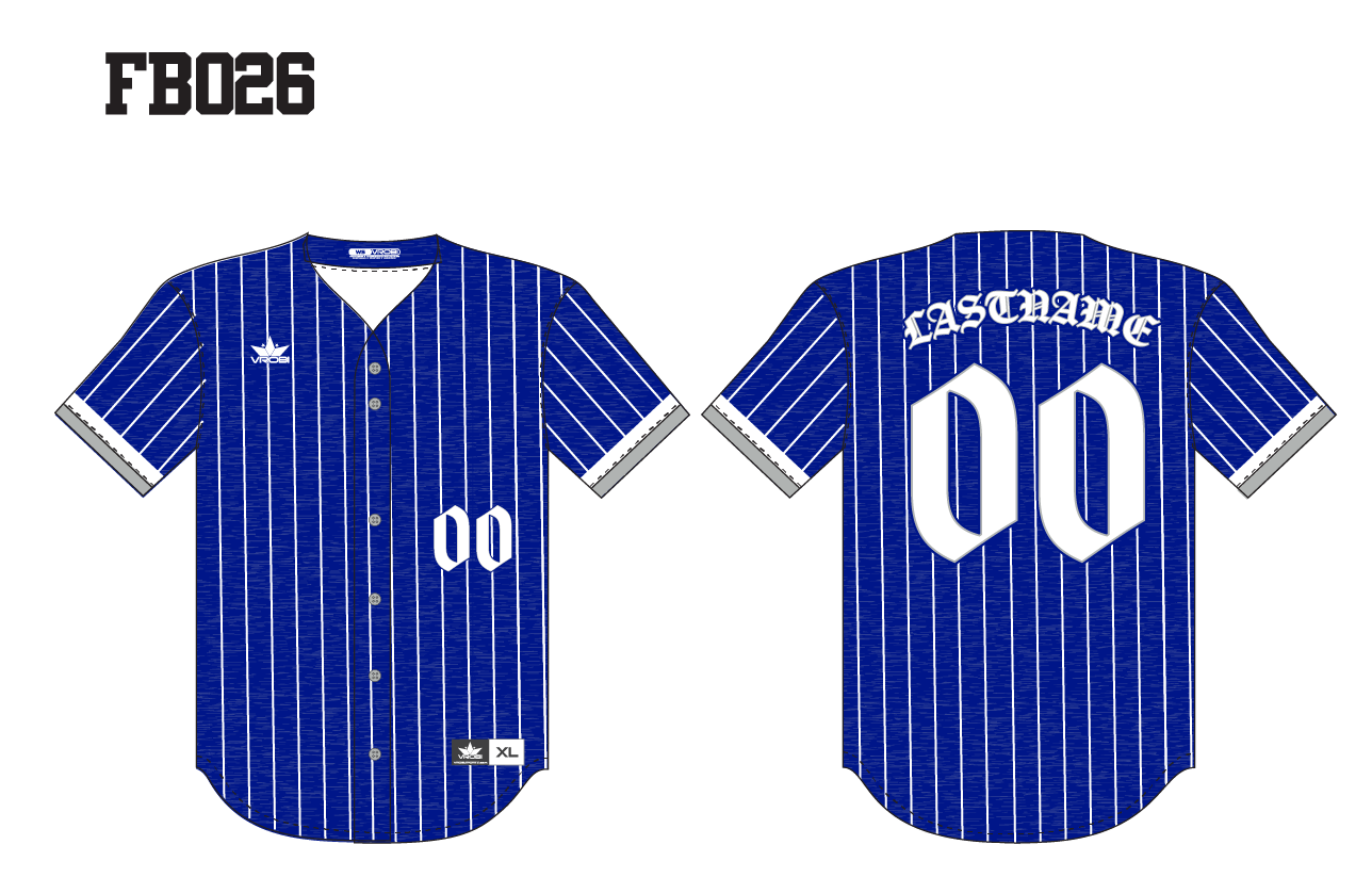 1066 | Pinstripes Full Dye Sublimation Softball Jersey (lettering included)