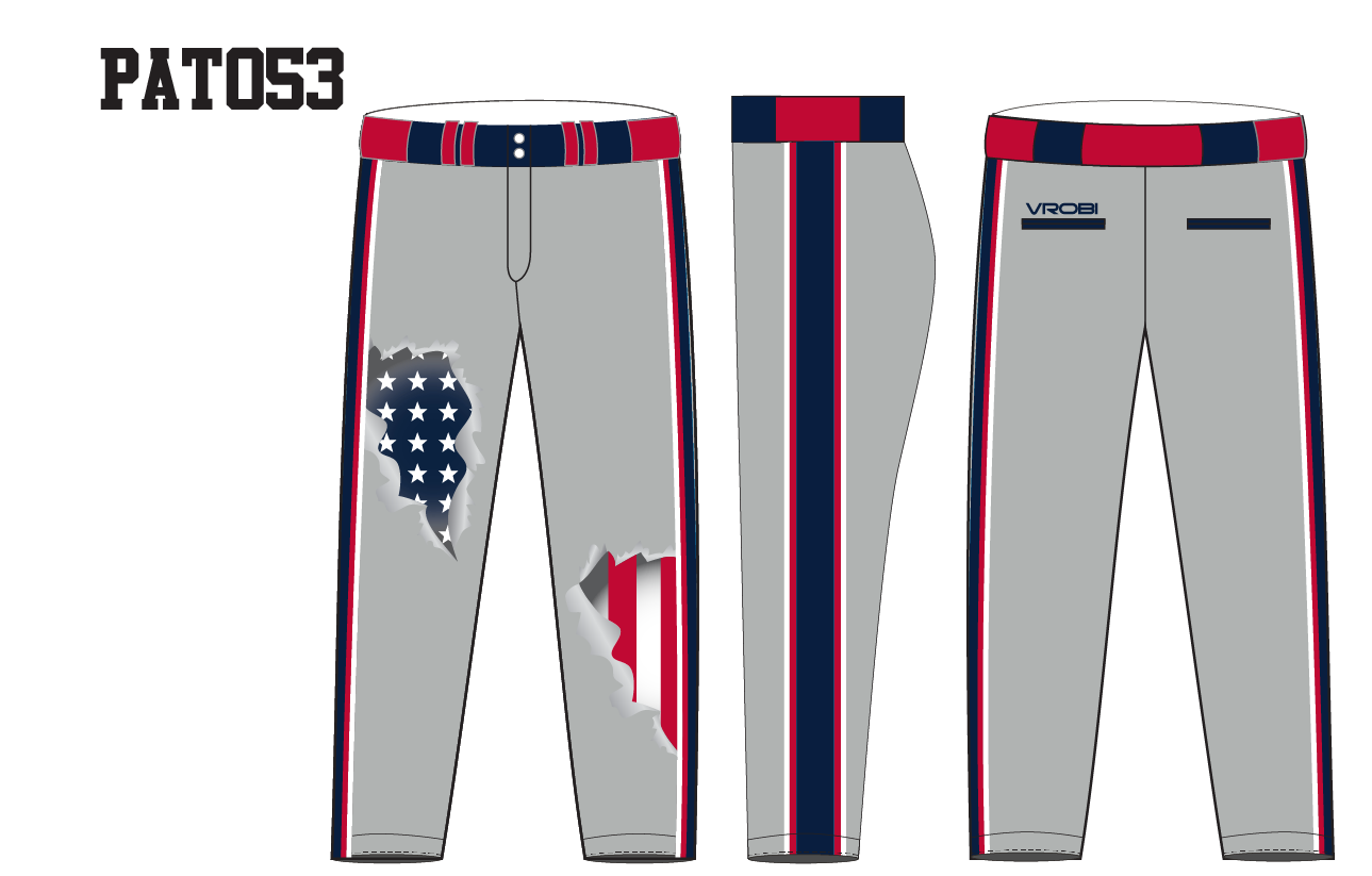 Patriotic Baseball and Softball Jersey with USA Flag and Camo sublimation.