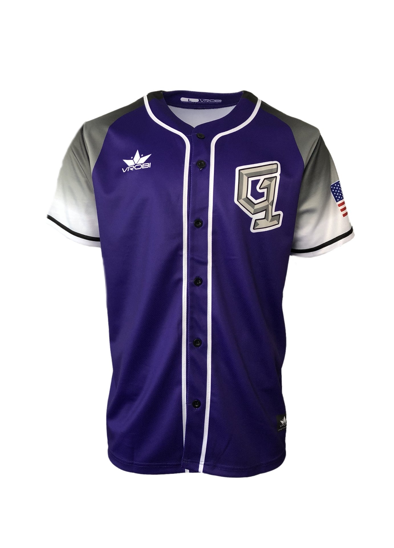 Custom Full Button Baseball Jersey